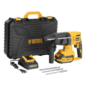 Перфоратор аккумуляторный бесщет. RHH-BL-20-28 3Дж Li-Ion 20В Denzel 26707