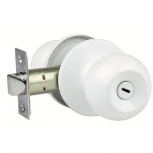 Защелка Trodos ЗШ-03 белая с фиксатаром 204108