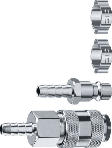 Набор переходников с хомутами 8мм ЗУБР 64920-08-H