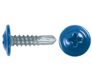 Саморез 4,2х16 для тонких пластин (100шт) RAL5005