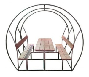 Беседка Омега (каркас с досками) без ПК