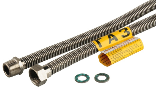 Подводка газ. сильфон. 1/2" 100см в/в Kensudo